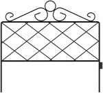 Metal Garden Fencing- Set Of 5 Panels For Decorative Edging Flower Beds & Landsc. Fixed Price $67.28.