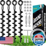 Ground Anchors Shed Kit With 1/8" Galvanized Cable And Turnbuckles, Tram. Fixed Price $41.04.
