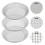 3 Pack Stainless Steel Sand Sifter Garden Soil For Rocks Compost Sieve.... Fixed Price $43.59.