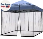 10X10 Mosquito Netting For Patio Canopy Tent/pop Up Tent,double Door Side. Fixed Price $64.71.
