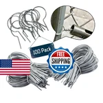 1 5/8" Chain Link Ties 9 Gauge Galvanized Steel Twist For Securing Fences. Fixed Price $46.08.