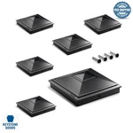 5X5 Black Pyramid Post Caps 6-PACK Outdoor Waterproof Fence & Deck Covers. Fixed Price $35.79.