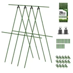 Joyhalo 20 Pack 17IN Modular Garden Trellis Kit Green For Tomatoes Grapes. Fixed Price $14.89.
