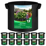 Jnyong 12-PACK 5 Gallon Thickened Non-woven Grow Bags Aeration Fabric Pots Han. Fixed Price $29.98.