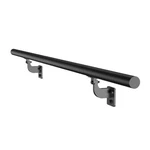 Wall Mounted Handrail, 4FT Pipe Staircase Black Galvanized Alumi. Fixed Price $97.55.