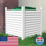 Qikdesign 36 X 45 Reinforced White Vinyl Privacy Fence Double Windproof Air. Fixed Price $171.75.