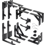 2 Sets Heavy Duty Anti Sag Gate Kit Corner Brace With Self-locking Latch. Fixed Price $62.57.