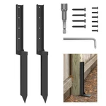 Arlinal Thickened Fence Post Repair Kit, Anchor Ground Spike, 2 Pa.... Fixed Price $56.25.