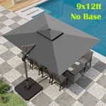 9'X 12' Large Patio Umbrella Outdoor Cantilever Double Top 360 Rotation. Fixed Price $275.49.