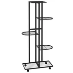 Flower Stand With Wheels Decorative Plant Shelf Pot Holder Iron Vidaxl. Fixed Price $32.99.