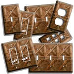 Rustic Wood Ranch Barn Door Style Light Switch Outlet Plate Log Cabin Home Decor. Fixed Price $17.09.