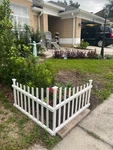 2 Panels No Dig Zippity Ashley Corner Vinyl Picket Fence Garden Border 30"HX40"W. Fixed Price $78.00.