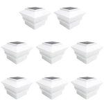 8 Black Bronze Brown White 4 X Solar Post Lights Outdoor Deck Cap Fence Vinyl. Fixed Price $49.95.
