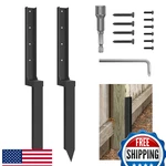 Arlinal Thickened Fence Post Repair Kit 2-PACK, Ground Spike, 31.7" Length. Fixed Price $52.84.