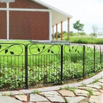 Decorative Black Garden Fencing - 24IN H X 16FT Metal Wire Edging Panels. Fixed Price $147.63.