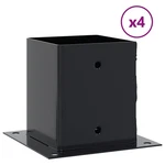 Post Bases Square Pcs Anthracite 4.76X4.76" Powder-coated Steel Vidaxl. Fixed Price $50.99.
