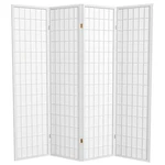 Oriental Furniture 6 Ft. Tall Window Shoji Screen - White 4 Panels. Fixed Price $229.03.