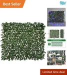 Expandable Faux Ivy Privacy Screen For Patio 22'' 120'' - Elegant Garden Decor. Fixed Price $72.60.