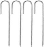 Rebar 12 Inch, Heavy Duty Galvanised Steel Ground Stakes, Fence .... Fixed Price $23.60.