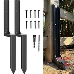 Ironbabe Fence Post Repair Kit One-piece AS1-2PACK 35.18X7.06X3.18" Black. Fixed Price $103.19.