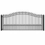 Aleko Garden Yard Steel St. Louis Style 12 Ft Single Swing Driveway Gate Black. Fixed Price $1874.25.