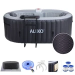 Aleko Oval Inflatable 2 Prs Hot Tub 145 Gallon 100 Bubble Jets Black Diamond. Fixed Price $509.15.