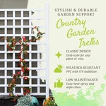 Dura-trel 35 X 66 Country Garden Vinyl Trellis Outdoor Plant Support Frame White. Fixed Price $84.27.