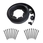 20FT Black Landscape Edging No Digging Garden Kit Include 18 Spikes, P.... Fixed Price $33.72.
