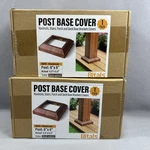 Bitals 2 Packs 4 Pc. 5.5 X Aluminum Post Base Covers Dark Burlywood - New. Fixed Price $28.75.