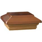 Deckorators 4 In. X Plastic Top, Cedar Base Press-on Post Cap 72295 Pack. Fixed Price $128.30.