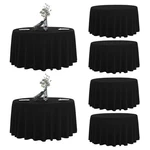 Leqee Round TABLECLOTH,6 Pack 108INCH Stain And Wrinkle Resistant Polyester. Fixed Price $83.12.