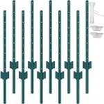 Vevor Metal Fence Posts 3FT 4FT 5FT 6FT 7FT / 10 Pack Heavy Duty. Fixed Price $63.99.