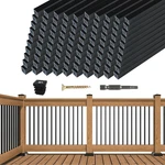 100PACK 36" Black Aluminum Deck Balusters For Railing Fencing Porch. Fixed Price $333.99.