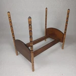 Vintage Whitten Wood Twin Bed Frame Dollhouse Country Pine New England Mini. Fixed Price $16.98.