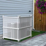 45.5IN X 36.5IN (2 Panels) No Dig Enclo Wilmington White Vinyl Privacy Sc.... Fixed Price $124.76.