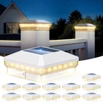 Letmy 12 Pack Solar Post Cap Lights Outdoor, 40 Brighter Leds 4X4 Fence .... Fixed Price $46.90.