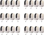 Myoyay 24PCS Stainless Steel Glass Clamps 6-8MM Adjustable Brackets Rounde. Fixed Price $60.69.