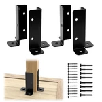 4PACK Adjustable Heavy Duty Wood Post Base Brackets Black Deck Fence Pergola WT3. Fixed Price $26.72.