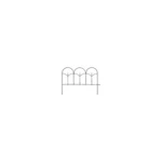 Panacea Products 89393 Black Round-top Garden Fence, 14 X18-IN. Quantity 24. Fixed Price $112.29.