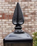 Large Greek Spear For 6X6 Fence Post (5-1/2" Actual Size) , Wrought Iron Topper. Fixed Price $42.95.