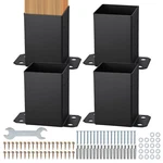 Vevor Pack 4X4 Post Base Brackets Heavy Duty Wood Fence Anchor. Fixed Price $29.99.