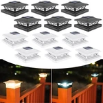 6/8/12 Pack Led Solar Post Lights Outdoor Deck Cap Fence Pvc Vinyl 4X4 6X6. Fixed Price $51.99.