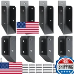 Aecxm 201 Stainless Steel 2X4 (1.5X3.5) Deck Railing 40 Stair Connectors Black. Fixed Price $78.14.