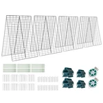 Costway 4PCS Foldable Cucumber Trellis A-frame Plant Supports W/twist Ties Green. Fixed Price $124.99.