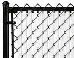 Chain Link White Double Wall Tube Privacy Slat For 4FT High Fence Bottom Lock. Fixed Price $58.00.