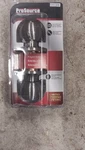 Prosource Keyed Entry Door Knob Set Satin Silver Adjustable Latch Easy Install. Fixed Price $14.99.