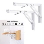 Folding Shelf Brackets 2 Pcs Heavy Duty Stainless Steel Collapsible 8-16INCH. Fixed Price $13.29.