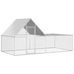 Chicken Cage Walk-in Coop Pen Poultry Galvanized Steel Vidaxl. Fixed Price $287.99.
