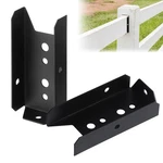 Aoklit 2X4 Fence Brackets For Wood Rail, 40 Pack Black Deck Railing. Fixed Price $46.62.