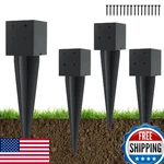 Postybay Pcs 4"X4" Fence Anchor Ground Spike 16"(ACTUAL 3.6"X3.6") Heavy. Fixed Price $72.97.